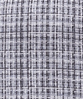 Tiaclasse 【洗える】大人華やかなツイードフレアスカート グレー