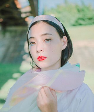 POLS ジャガード織  UROKO カチューシャ ピンク