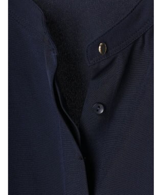 Green Parks イージーケア　比翼ボタンチュニック Dark Navy