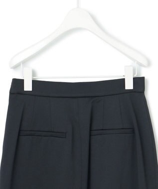 ICB 【洗える】シェルタリングドライサテン タイトスカート ブラック系