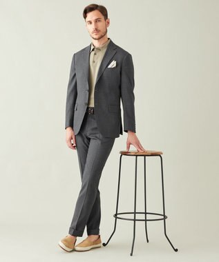 GOTAIRIKU 【AIRY MOVE / セットアップ対応】ウォッシャブルウールトロピカル セットアップジャケット ライトグレー系