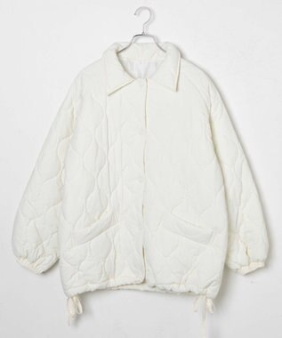 WEGO キルティングブルゾン ホワイト