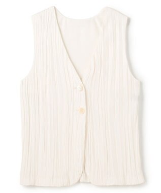 uncrave マシーンプリーツ ジレ オフ