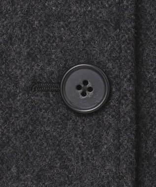 J.PRESS LADIES L ショートビーバー スタンドカラー コート グレー系