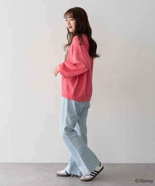 Green Parks ミッキー＆フレンズ／ジャガードニットプルオーバー Pink