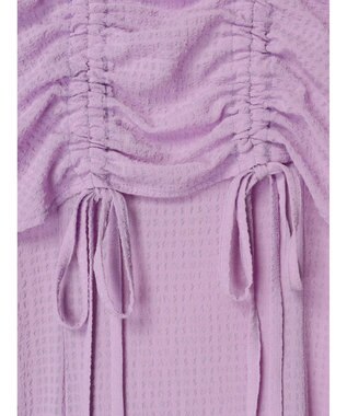 earth music&ecology ＳＥＴ２点パフスリーブブラウス＋キャミワンピース Purple