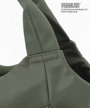 Y'SACCS SNOOPYデザイン　ギャザー2wayミニトート カーキ