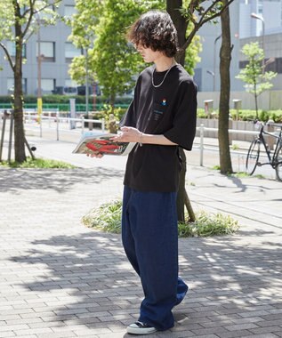 WEGO 【ユニセックス着用ITEM/手洗い可/MLサイズ】CITY　BOYS　ポケットT（S） ブラック