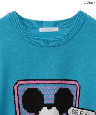 Green Parks ミッキー＆フレンズ／ジャガードニットプルオーバー Blue