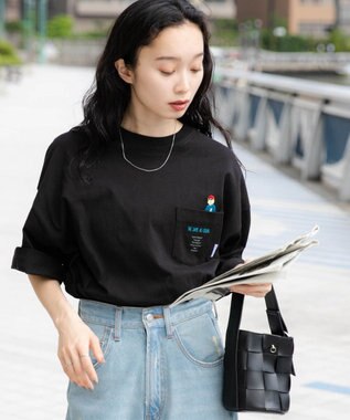 WEGO 【ユニセックス着用ITEM/手洗い可/MLサイズ】CITY　BOYS　ポケットT（S） ブラック