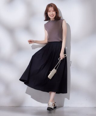 ANY メローノースリーブTシャツ チャコール