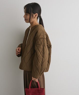 CRAFT STANDARD BOUTIQUE キルティングパイピングブルゾン Khaki