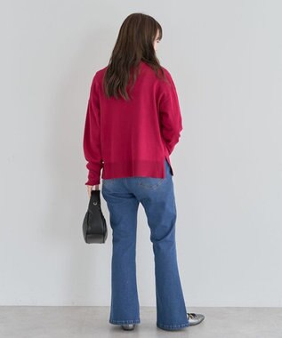 Green Parks 洗える　Ｖネックカーディガン Rose