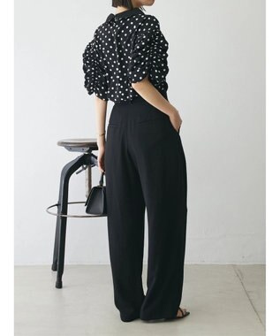 Green Parks AnriettMusee ギャザースリーブブラウス Dot