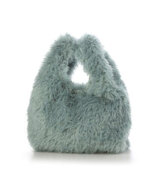 UNBILLION カシュカシュ cachecache / シャギーエコファーショッパーバッグ サックスブルー