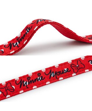 PET PARADISE ディズニー ミニーマウス 新ドット柄リード ４Ｓ～３Ｓ レッド
