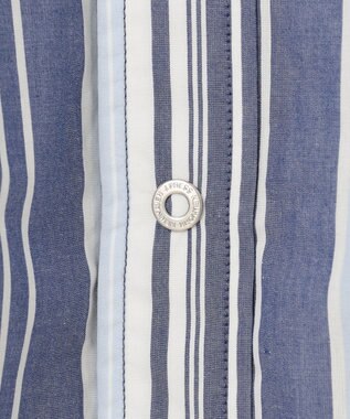 J.PRESS MEN バンドカラーリバーシブル シャツブルゾン ネイビー系1