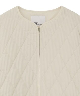 CRAFT STANDARD BOUTIQUE キルティングパイピングブルゾン Ivory