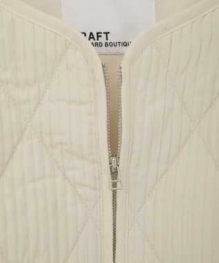 CRAFT STANDARD BOUTIQUE キルティングパイピングブルゾン Ivory