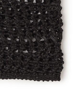 BEIGE， UVITE / コットンメッシュクロップドニット Black