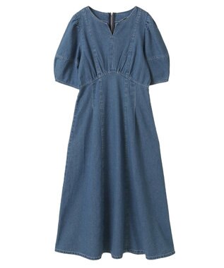 Green Parks ・ＥＬＥＮＣＡＲＥ　ＤＵＥ　デニム５分袖ワンピース Light Indigo