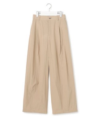 23区 【先行予約/SLOW/一部店舗限定】コットンナイロンタイプライター ワイドカーブ バギー パンツ モカ