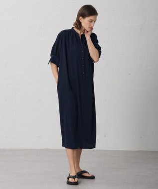BEIGE， 【WEB限定】SIMEON / ギャザーワンピース Navy