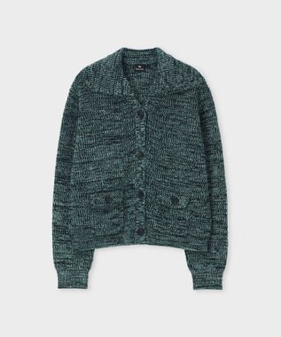 Paul Smith ビッグカラー カーディガン ティール