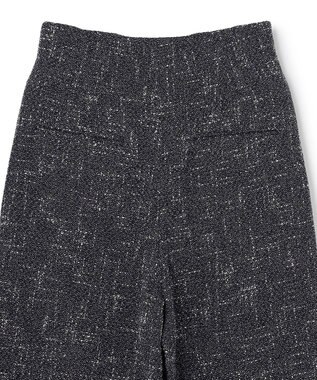 BEIGE， TRIPHANE / ハイウエストツイードタックパンツ Navy Mix
