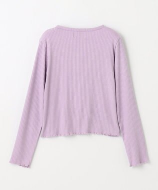 組曲 KIDS 【110-140cm】リブ・カットソーハオリ ラベンダー系