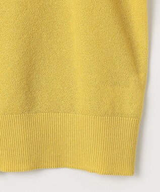 ANY シアーニットショートカーディガン イエロー