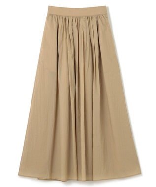 uncrave 【撥水・洗濯機洗い可】シアープルーフナイロン フレアスカート（uncrave STANDARD） ベージュ