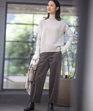 J.PRESS LADIES ベルト ショート ブーツ ブラウン系