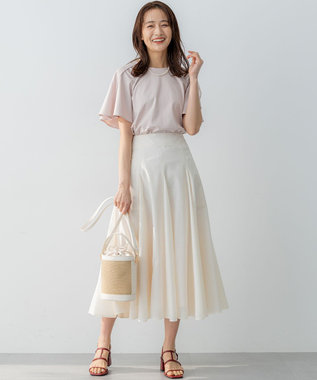 組曲 S 【WEB限定】エアリーボリューム スカート アイボリー系