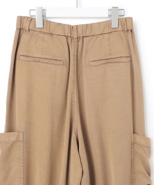 23区 L 【SLOW/一部店舗限定】ガーメントツイル ワイドタック パンツ ベージュ系