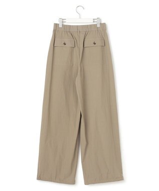 23区 【先行予約/SLOW/一部店舗限定】コットンナイロンタイプライター ワイドカーブ バギー パンツ カーキ
