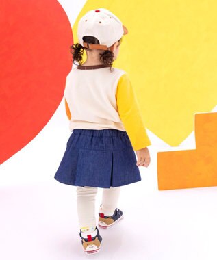 MIKI HOUSE HOT BISCUITS 【80-120cm】GOOD LIFE 長袖Tシャツ アイボリー