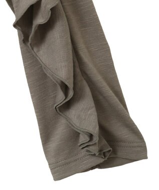 Green Parks ・ＳＵＧＡＲ　ＳＰＯＯＮ　ラッフルスリーブロンＴＥＥ Gray Beige