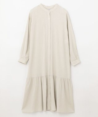 ANY 【洗える】ライトリネンクロス ワンピース サンドベージュ