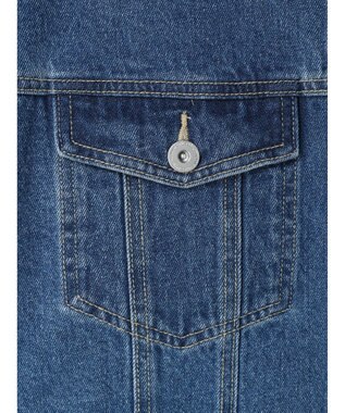 earth music&ecology ノーカラーＧジャン Medium Indigo