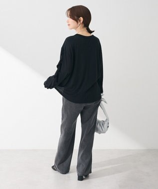 Green Parks ・ＳＵＧＡＲ　ＳＰＯＯＮ　ラッフルスリーブロンＴＥＥ Black