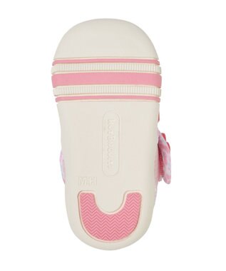 MIKI HOUSE HOT BISCUITS 【11.5-13.5cm】ダブルラッセル ファーストベビーシューズ ピンク