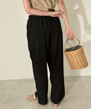 AMERICAN HOLIC シャーリングイージーパンツ Black