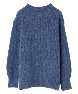 Green Parks フェアリーＭｉｘケーブルニットプルオーバー Blue