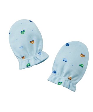 MIKI HOUSE HOT BISCUITS スムース素材総柄ミトン