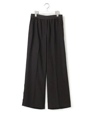 ICB L 【先行予約・WEB限定カラーあり】FluidBackSatin ワイドパンツ ブラック