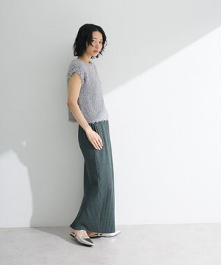 Green Parks ・ｓｗｉｎｇ　ｂｙ　チュールヤーンプルオーバー Gray