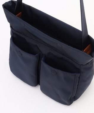 LA BAGAGERIE ダブルフロントポケットショルダー ネイビー