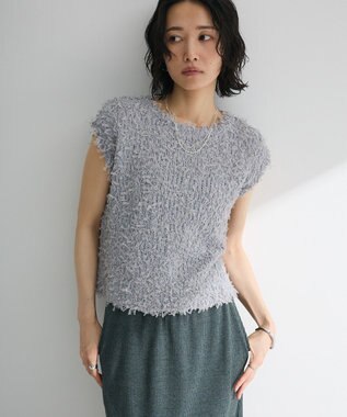 Green Parks ・ｓｗｉｎｇ　ｂｙ　チュールヤーンプルオーバー Gray