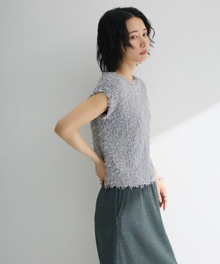 Green Parks ・ｓｗｉｎｇ　ｂｙ　チュールヤーンプルオーバー Gray